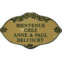 Plaque style concours personnalisable