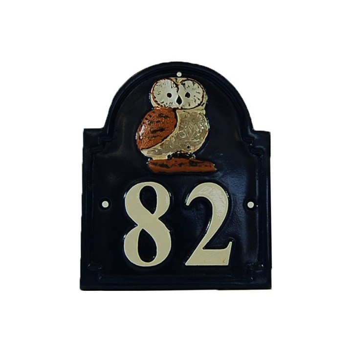 Numéro de maison – NUM1-HIB-gri/bla